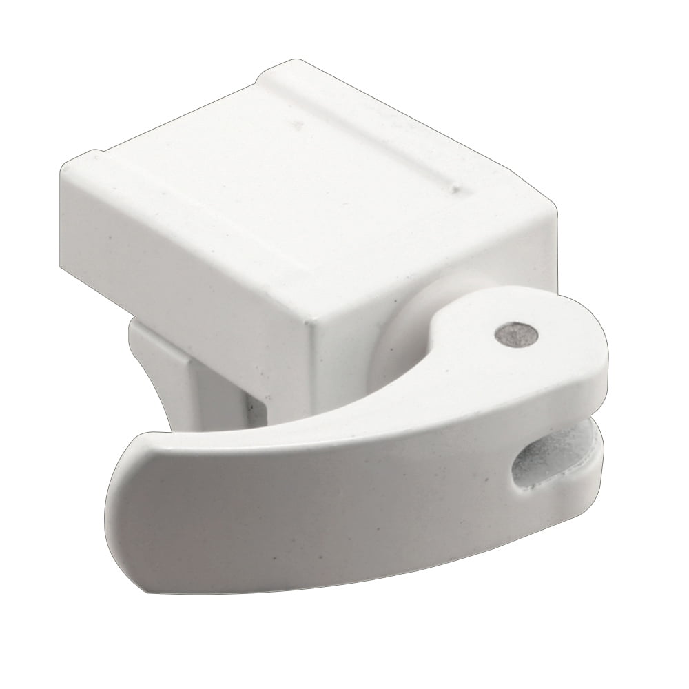 Sliding Window Lock, 1/2 in., Diecast Construction, White, For Vinyl Windows (2-pack)