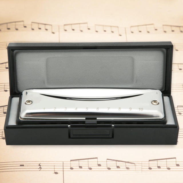 FLAMEEN D Clé Harmonica, Structure Compacte Imperméable à l'Eau Durable Bonne Résistance à l'Eau Abs Résine Matériel Harmonica, Longue Durée de Vie pour les Débutants en Musique