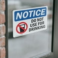 thumbnail image 3 of (2 Pack) Do Not Use For Drinking Sign, 3 of 6