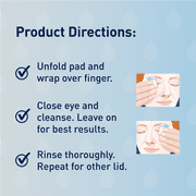 مقشر غطاء Ocusoft بالإضافة إلى منظف الجفن ، 30 Count