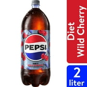 Diet Pepsi Cola Wild Cherry Soda Pop, 2 Liter Bottle