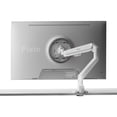 thumbnail image 1 of Pixio PS1S Wave White Soporte de escritorio con brazo para monitor individual: se adapta a monitores de hasta 32 pulgadas y hasta 19,8 libras. Compatibilidad VESA y gestión de cables integrada, 1 of 5