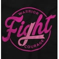 thumbnail image 2 of Breast Cancer Fight Warrior Courage Women Plus Size Long Sleeve Graphic Tee Brisco Brands 3X, 2 of 5