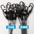 thumbnail image 3 of FrostHike 9 Pack Bungee Cords with Hooks, Heavy Duty 18 Inch Bungee Ropes Straps for Bikes Car Caravan Trunks Camping RVs and Sports Equipment etc, 3 of 5