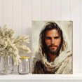 thumbnail image 2 of Qisvanset 12x16 Inch Good Shepherd Jesus Canvas Wall Art, Modern Religious Sketch Portrait Home Wall Decor, 2 of 8
