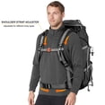 thumbnail image 4 of Mochila de senderismo Loowoko 50 L impermeable con funda para lluvia 45+5 L, 4 of 6