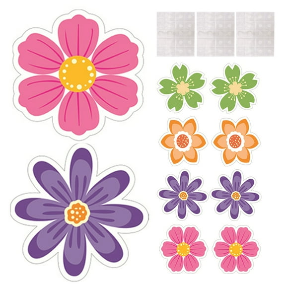 GOOHOCHY 1 Set  Paper Cutouts Cards Paper Flower Cutouts Wall Petals Cutouts Decorations For Party