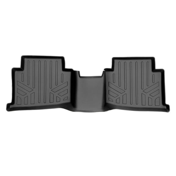 SMARTLINER All Weather Custom Fit Floor Mats 2nd Row Liner Black Compatible With 2021-2023 Kia Seltos