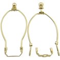 thumbnail image 2 of SHIBA-5-Inch Lamp Shade Harp Holder Fitter with Ball Finial Knob and Saddle Base [2set Gold], 2 of 4