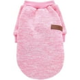 thumbnail image 4 of Small Dog Puppy Classic Fleece Sweater - Warm Soft Pet Sweater, Suitable For Small Dogs (Chihuahua Yorkie Bichon), Daily & Holiday Outfit,Pink,S, 4 of 6