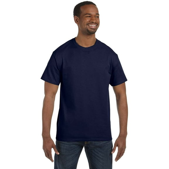 Hanes ComfortBlend EcoSmart Crewneck Men's T-Shirt,Deep Navy,Medium