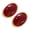 Red, variant on Artistics Resin Oval Studs Earrings Sterlings Silver Allergy Safe Posts Minimalist Geometric Fashion Jewelry