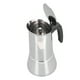 thumbnail image 3 of Stovetop Moka Pot 430 Cafetera portátil de acero inoxidable para estufas de inducción, 6 tazas, 3 of 10