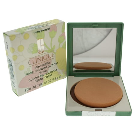 Stay-Matte Sheer Pressed Powder - # 11 Stay Brandy (D) by Clinique for Women - 0.27 oz