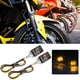 thumbnail image 4 of Mini luces LED de señal de giro amarillas universales para motocicleta, accesorio para automóvil (fumado negro), 2 uds. Jadeshay A, 4 of 8