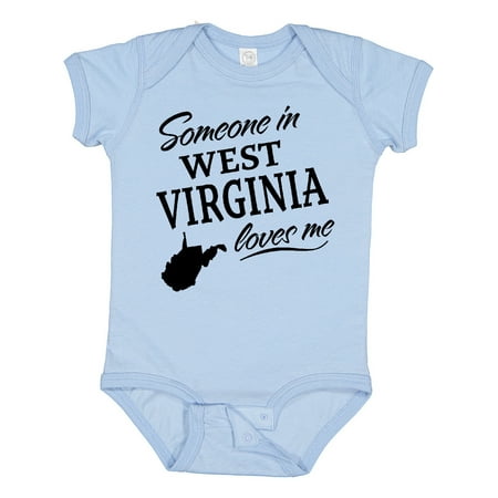 

Inktastic Someone in West Virginia Loves Me Gift Baby Boy or Baby Girl Bodysuit