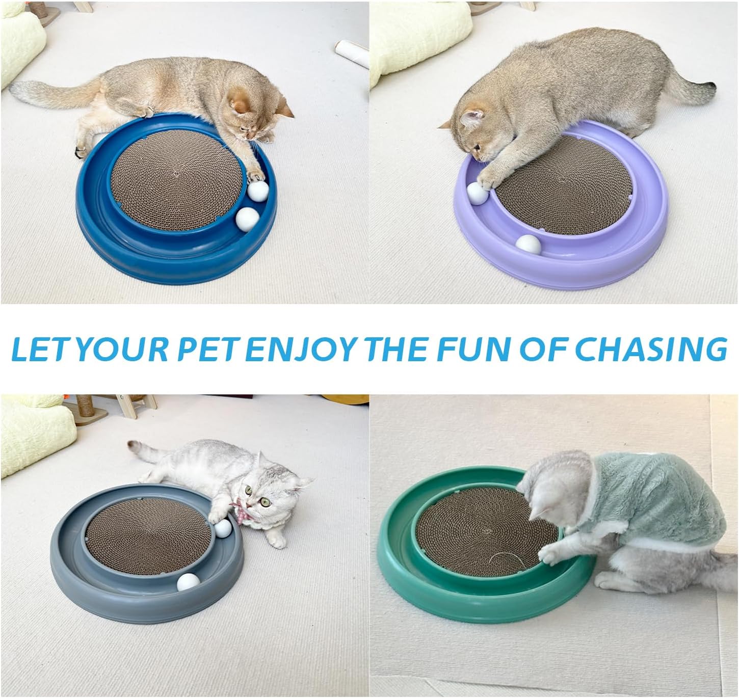 JOPOY Reversible Cardboard Cat Scratching Pad Pair photo 7