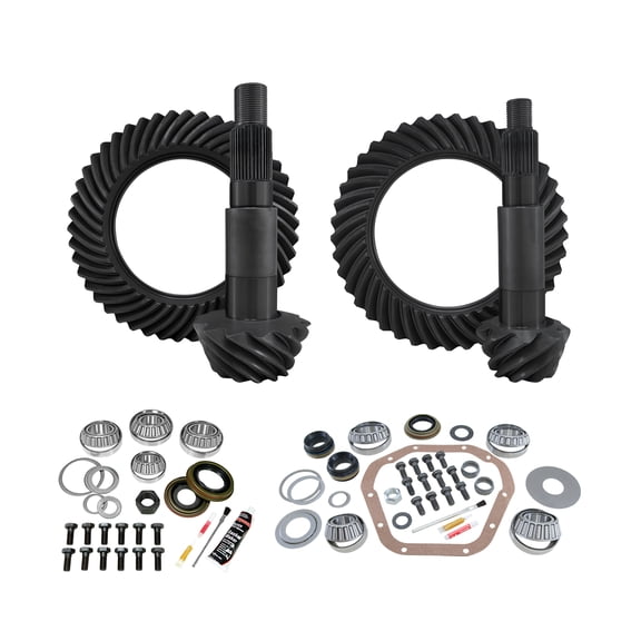 Yukon Re-Gear & Install Kit, D60 reverse/thick front, D80 rear, Ford F350, 4.88
