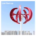 thumbnail image 2 of Lantern Shape 5KW 12V 24V Vertical Wind Power Turbine Generator Kit For Home 5000W Low Noise Windmill Low Wind Speed Starting Wind Turbines ,Widely Use, 2 of 5