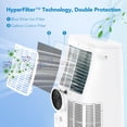 thumbnail image 5 of Kselythan 14000 BTU Air Conditioners Cools Up to 700 sq ft, Portable AC unit with Built-in Dehumidifier, small Portable AC with LED touch panel (20.28"x18.31"x33.46"), 5 of 9