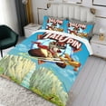 thumbnail image 3 of TaleSpin Conjunto de sábanas temático, trío de piezas, cómodo y amigable con la piel, diseño único, regalo de decoración para el hogar para familiares, amigos y fans,140cm *210cm, 3 of 6