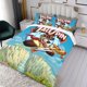 thumbnail image 3 of TaleSpin Conjunto de sábanas temático, trío de piezas, cómodo y amigable con la piel, diseño único, regalo de decoración para el hogar para familiares, amigos y fans,135cm *200cm, 3 of 6