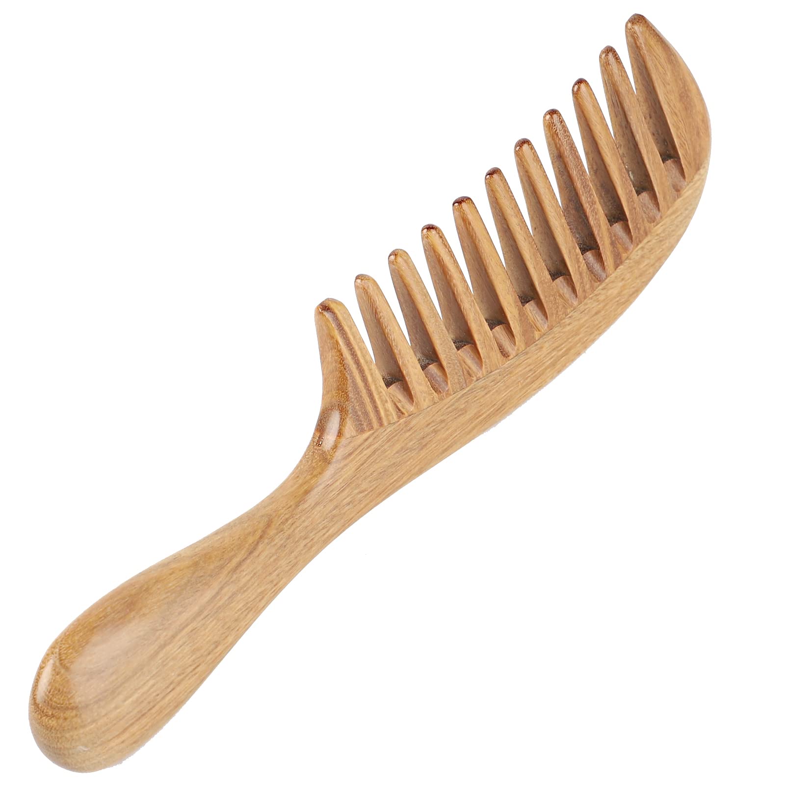 Handmade 100% Natural Green Sandalwood Hair Combs - Anti 