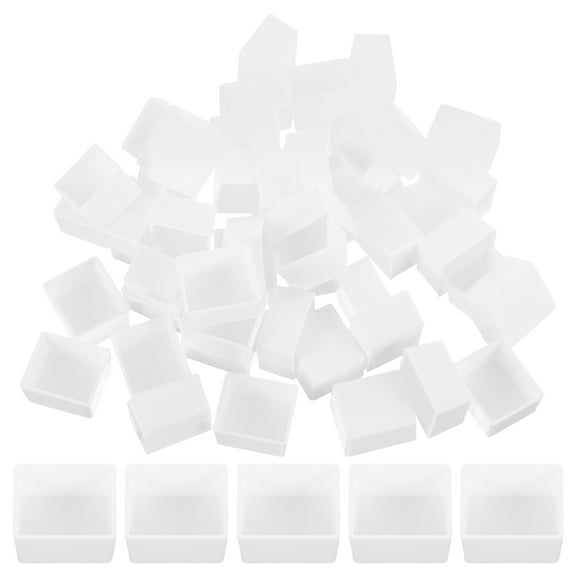 Troglfold Watercolor Half Pans 50 Empty Watercolor Half Pans for Travel Tin Case DIY Palette,0.67"X0.59"X0.39"