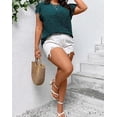 thumbnail image 2 of Women's Plus Size Polka Dot Short Sleeve T-Shirt - Summer Casual Crewneck Top - Fashion Comfort Tee, 2 of 6