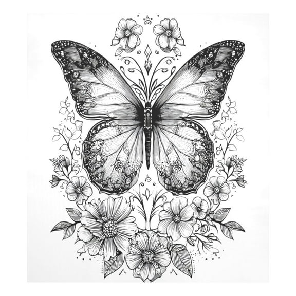 IAUYY Magnetic Decorative -23x26 Inch,Removable DIY Art for Dishwasher Refrigerator and Other Metal Surfaces,Mantra and Floral Design