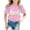 A02-Pink, variant on LRen Toddler Girls Easter Shirt Bunny Eggs Short Sleeve T Shirts Comfortable Happy Easter Preppy Tops Summer Clothes for Girls