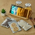 thumbnail image 4 of 50 bolsas holográficas resellables (7 x 10 cm), bolsa de Mylar para alimentos a prueba de olores, bolsa con cremallera de aluminio, bolsa de plástico hermética para embalaje de muestras y almacenamien, 4 of 5