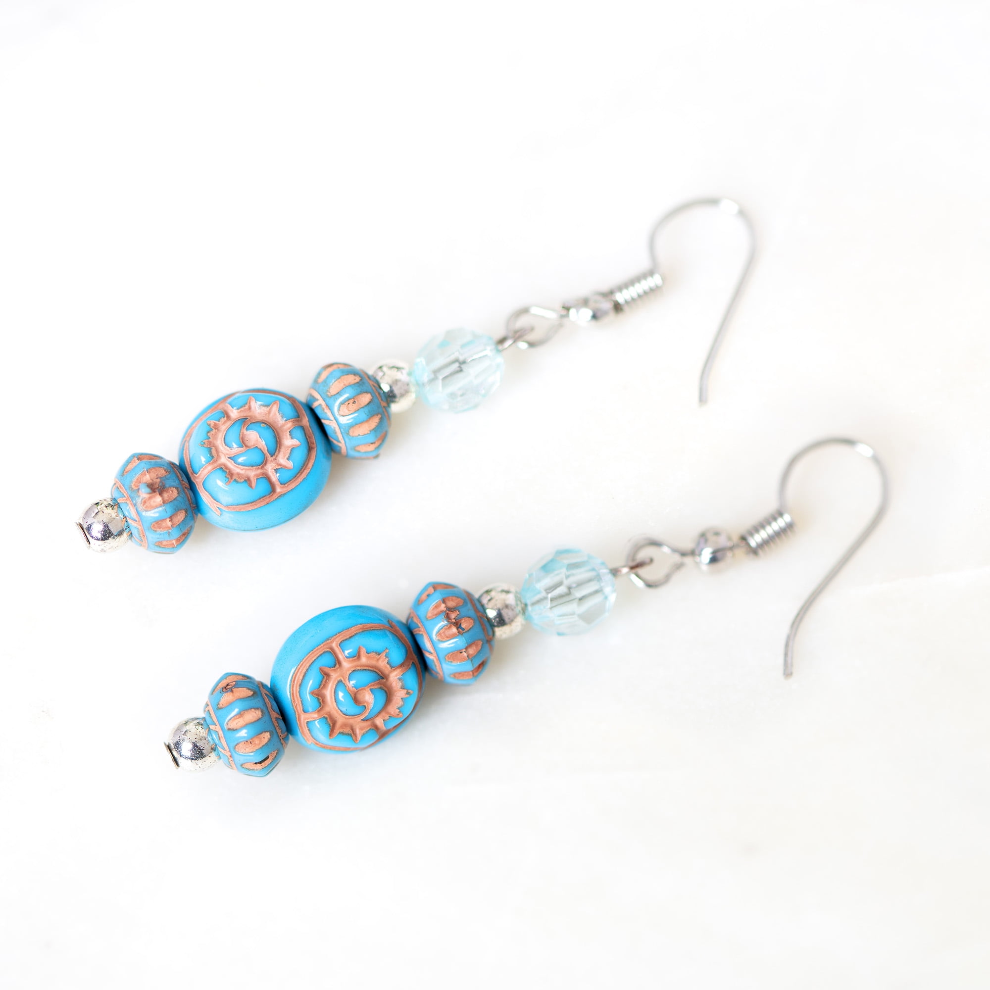 (2 pack) Cousin DIY Turquoise and Green Acrylic Bead Mix 5.3 oz for Teens and Adults