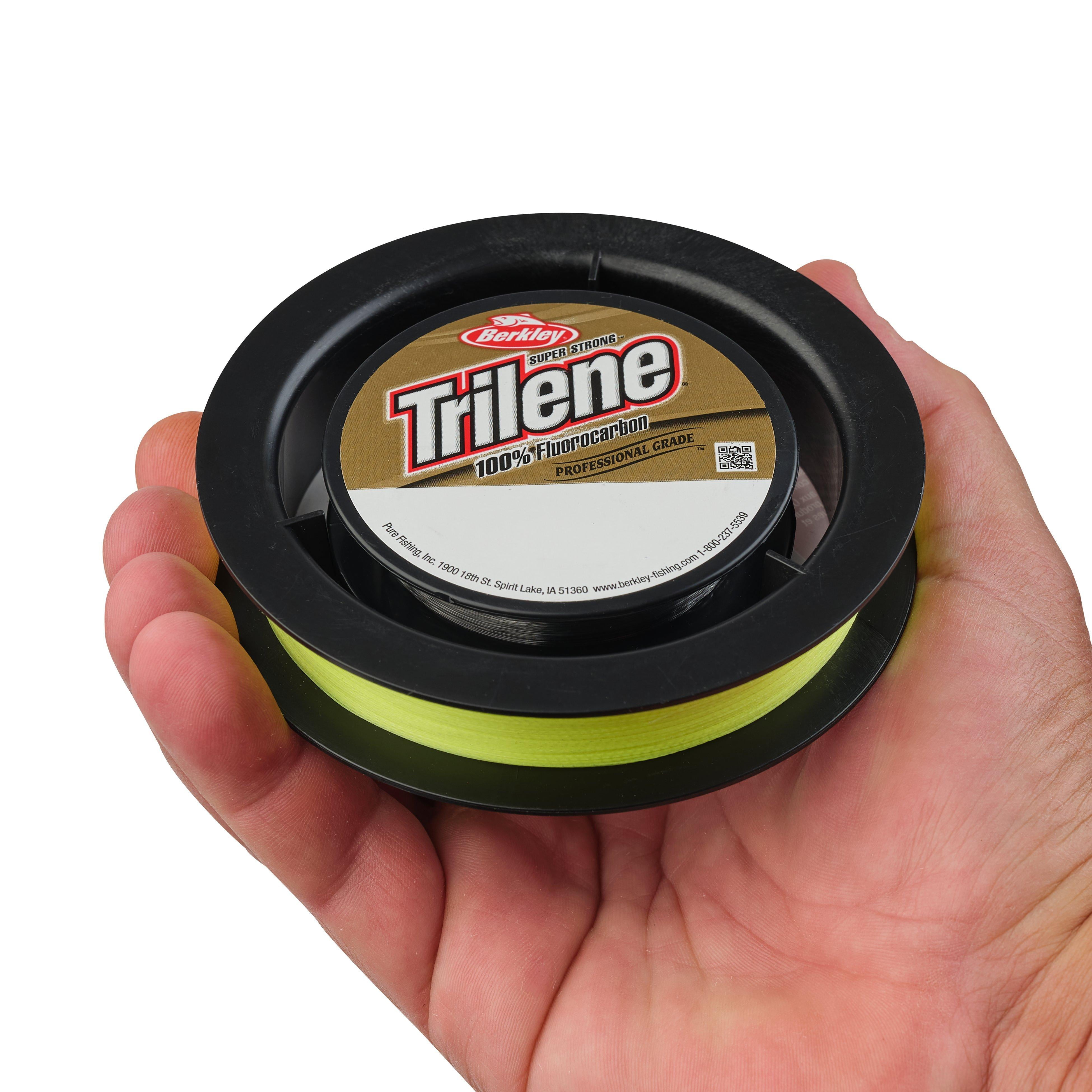 SpiderWire Stealth® Trilene® 100% Fluorocarbon Dual Fishing Line, Hi-Vis Yellow/Clear, 15 lb Test Strength, 125 yd