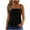 Black, variant on Brilliant Tank Tops for Women Plus Size Women Casual Frill Smocked Crop Top Tie Shoulder Strap Vest Blouse (Red,L)