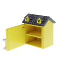 thumbnail image 4 of Casa de madera en miniatura, modelo de casa de muñecas a escala 1:12, muebles de de jardín, juguete Amarillo perfke casa de muñecas villa casa, 4 of 7