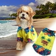 thumbnail image 2 of Dog Summer Beach Shirt Polyester Material Stylish Print Lightweight Breathable Button Closure for Dogs Beach Outings Casual Walks, 2 of 5