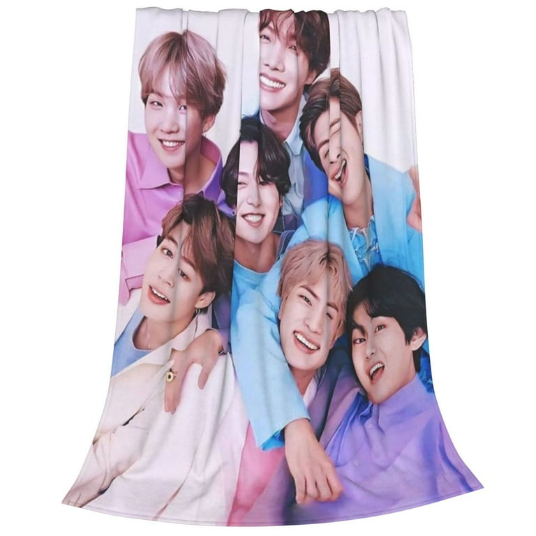 防弾少年団 BLANKET BTS Kpop Throw Blanket BTS Merch Fuzzy Soft Fleece Blanket 4