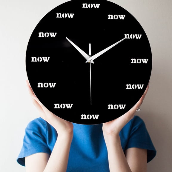 Amosfun Chic Decorative Wall Clock for Office and Home Use Multi Color
