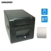 GOOJPRT Desktop 80mm Thermal Label Printer Wired Barcode Printer USB BT Connection with 1 Roll Paper Comaptible with Windows Android iOS for Supermarket Store Restaurant Logistics