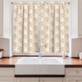 thumbnail image 2 of Ambesonne Geometric Kitchen Curtains, Abstract Boho Shapes Art, 55"x39", Pale Peach White Lilac, 2 of 3