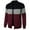 a-Black22250, variant on VNKIDY Men's Sweater Coat Autumn Winter Slim Fit Color Block Knit Bomber Jacket Long Sleeve Standing Collar Zipper Soft Thermal Coat For Cold Weather Daily Wear Minimalist Knitwear