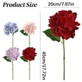 thumbnail image 3 of Fake Hydrangea Flowers, Realistic Artificial Hydrangea with Stem, 6-Inch Flower Head, for Vase Arrangements, Weddings, Birthday, Home Decoration, Easy Assembly, A Hydrangea, 3 of 5