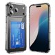 thumbnail image 1 of Compatible For iPhone 17 Pro Max Clear Case TPU + PC + Acrylic Cell Phone Case with Card Holder, 1 of 5