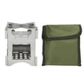 thumbnail image 1 of Réchaud à Bois de Pique-Nique, Réchaud à Bois Pliable en Acier Inoxydable Mini Réchaud pour Camping en Plein Air Voyage Randonnée Pique-Nique Kit de Réchaud Portable de Camping Randonnée, 1 of 9