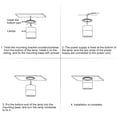 thumbnail image 4 of Adjustable Surface Mounted Spotlight 10W LED Downlights Ceiling Light Adjustable Angle Ceiling Sconce COB Lamp, 360° Rotatable (Natural White 4000k), White, 4 of 5