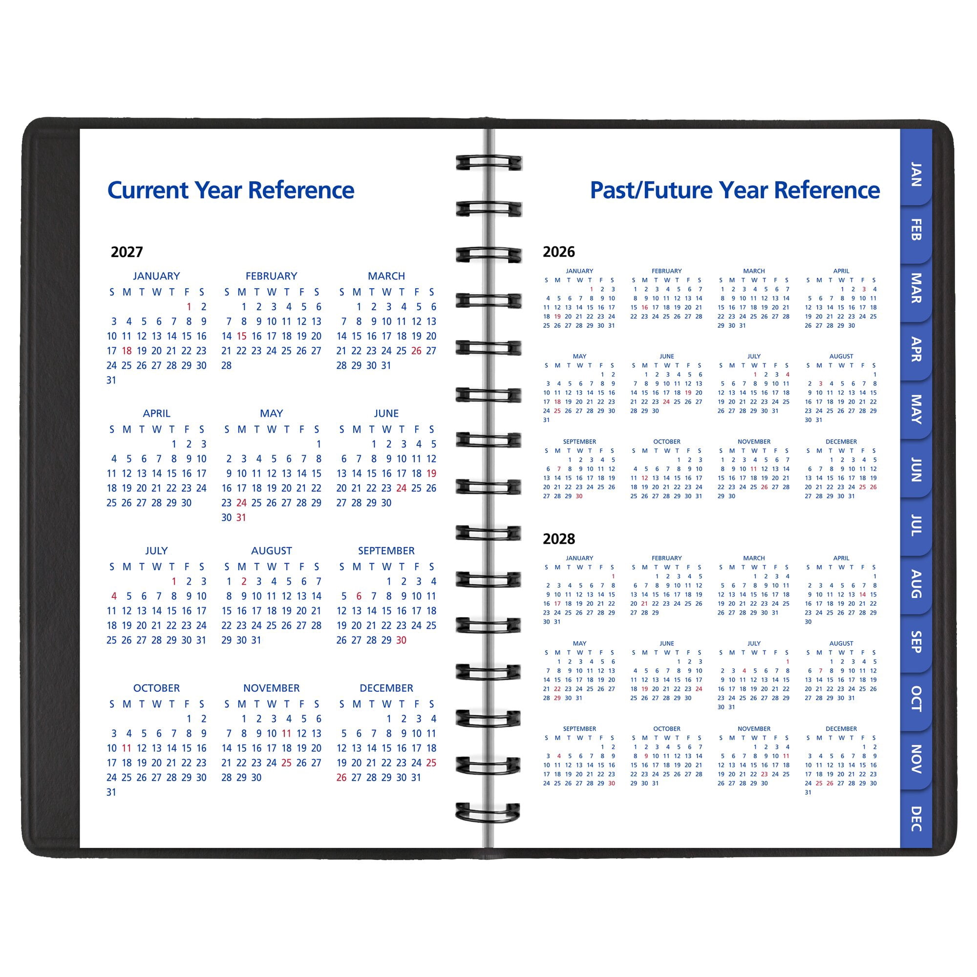AT-A-GLANCE QuickNotes 2027 Weekly Monthly Appointment Book Planner Black Small