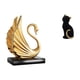 thumbnail image 1 of Figura Decorativa De Gato Cisne, Colección De Estatuas, Obra De Arte Moderna, Adorno De Escritorio Coleccionable De Resina, Escultura Animal Para Sala De Estar, Armario, Entrada, Estantería,, 1 of 8