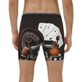 thumbnail image 4 of Xecao Casino And Sports Print Boxer Briefs for Men's Stretch Moisture-Wicking Underwear, Mid-Rise Classics breathable fabric, 4 of 7