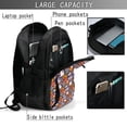 thumbnail image 4 of Pofeuu Pumpkin And Flying Bat1 Print Storage Laptop Backpack with USB Charging Port[Water Resistant] College Computer Bookbag Fits, 4 of 7